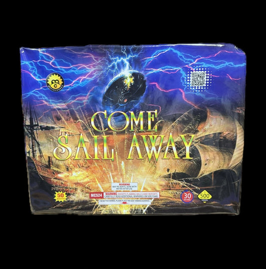 come sail away 500g firework cake colorful bursts glitter crackle