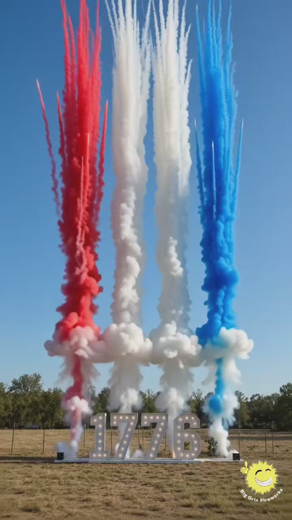 1776 Red, White & Blue Smoke Cannons