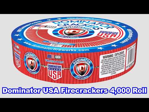 Dominator USA Firecrackers 4,000 Roll video