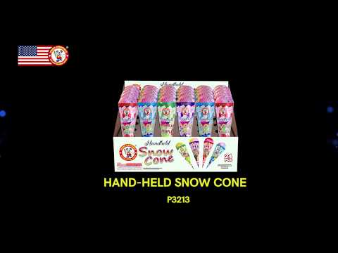 Hand-Held Snow Cone - Blue video
